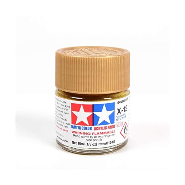 TAMIYA Acrylfarbe glänzend 10 ml X-12 Gold Leaf