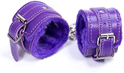 Aomeiter Handcuff, Durable Leather Adjustable Handcuff, Super Soft Fur Handcuff, Multi Functional Handcuff
