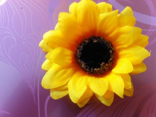 SunFlower Hair Clips.woman party Artificial Flower Hair accesories .bridal bridesmaid sweet 16!!!