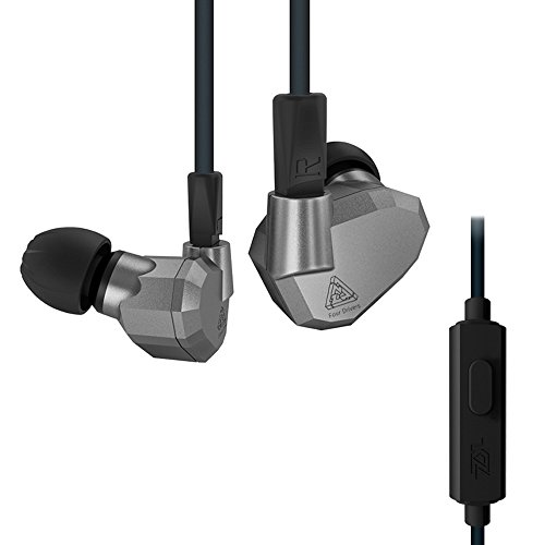 Kz zs5 four drivers stereo in ear earphone 2dd+2ba double dynamic…