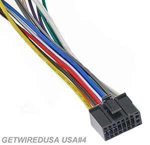 Amazon.com: DUAL CAR AUDIO 16-PIN STEREO WIRE HARNESS ... dual radio wiring harness diagram 