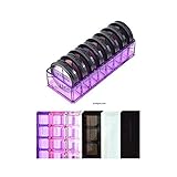 Alegory Acrylic Compact 8 Space Beauty Care Organizer, Purple Clear