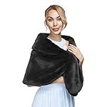Yexinbridal Faux Fur Shawl Wrap Bridal Fur Stole Shrug Winter Wedding Cover Up Yexinbridal Faux Fur Shawl Wrap Bridal Fur Stole Shrug Winter Wedding Cover Up