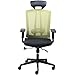 CUBOC 24 Hour High Back Ergonomic Office Chair with Tilt Lock, Tall Desk Chair with PU Headrest and Adjustable Armrest, Lime Green Mesh