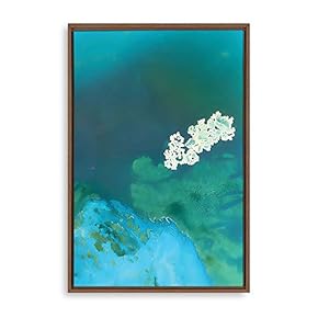 Framed Canvas Wall Art for Living Room, Bedroom Abstract Landscape Oil Painting Feature Canvas Prints for Home Decoration Ready to Hanging - 16x24 inches