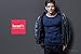 Tesla BU-MHS100-BLK_Large Blank Men's Microfiber Fleece Lined Top & Bottom Set MHS100