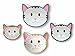 Cat Measuring Cups / Ceramic Baking Bowls Set by CULINARY CHEF CAT – Nested Cute Happy Kitten Faces makes Perfect Novelty Gift for Cat and Food Lovers