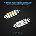 Partsam White 12-3528-SMD 42mm Festoon LED Bulbs Interior Dome Map Reading Lights (Pack of 10)