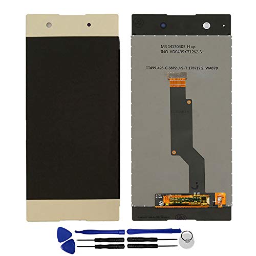 OYOG Replacement for Sony Xperia XA1 G3116 G3121 G3112 Touch Screen Digitizer Assembly LCD Display (No Bezel Frame) (Golden)