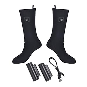 yahede Verwarmde sokken voor heren en dames, elektrische warme sokken, oplaadbare batterij, verwarmingskokken…
