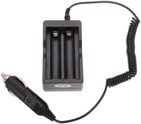 100-240v 18650 Double-Groove Battery Charger With Car Charger.