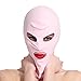 HOT TIME Unisex Lycra Spandex Zentai Hood Mask (L-Large, Pink-Open Eyes Mouth)