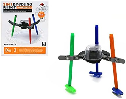 Zest Joy DIY Toy 3 In 1 Doodling Robots Education Learning Assembling Electric Drawing Kits for Children