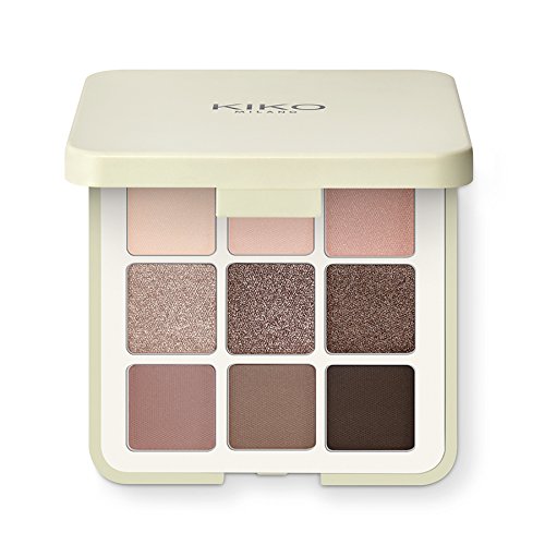 KIKO MILANO - Green Me Eyeshadow Palette 01 Palette of 9 pressed powder eyeshadows in nude shades