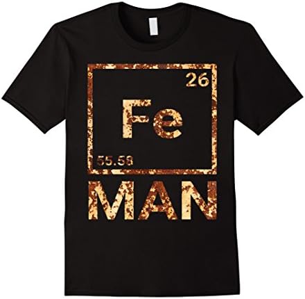 Mens Iron Man Science T shirt Cool Shirts Novelty Funny T shirt 3XL Black