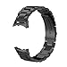 V-Moro Samsung Gear Fit 2 Watch Bands, Accessories Stainless Steel Metal Watch Bands for Samsung Galaxy Gear Fit 2 Fit2 SM-R360 Black Large 6.5-8.1 inches (Metal Black)