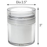 CARDEA LUXE Lotion Airless Pump Bottle, 1.8 oz.