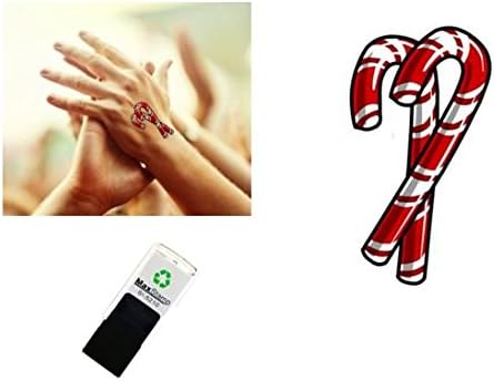 Christmas Candy Cane - Hand stamp - Ideal for Parties, Events, Festivals etc 18mm