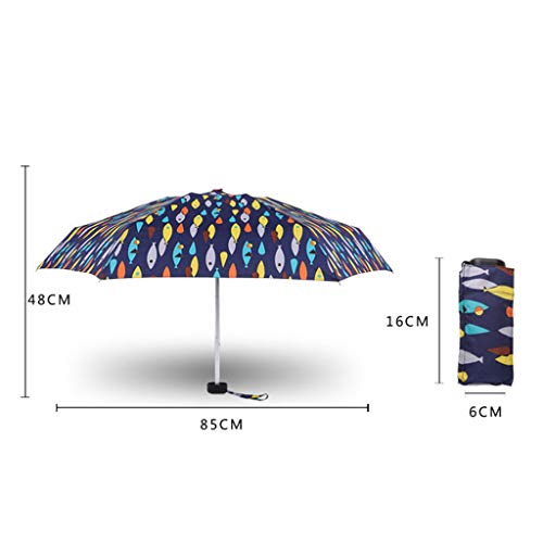 image for youeneom Compact Travel Umbrella- Portable Lightweight Compact Parasol