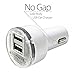 Dual USB Car Charger, FREEDOMTECH 10-Pack USB Car Charger for iPhone X / 8 / 7 / 6s / Plus, iPad Pro / Air 2 / mini, Galaxy S7 / S6 / Edge / Plus, Note 5 / 4, LG, Nexus, HTC and More Devices (White)