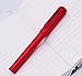 Lanxivi Anodized Aluminum Fountain Pen SKY II Series Germany Schmidt Fine Nib & Ink Converter Execute Red Pen Gift Set for Business Signature