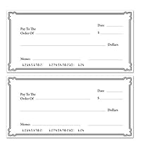 Oversize Planner by ABI Digital Solutions Giant Fake Check - 2 x 4 Foot Coroplast Novelty Check for Fundraiser and Raffle Prizes - Big Blank Check (2)