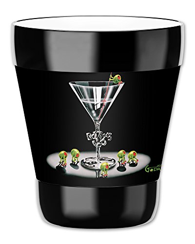 Mugzie 12-Ounce "Low Ball" Tumbler Drink Cup with Removable Insulated Wetsuit Cover - Michael Godard: Bottoms Up - Thumbnail 5