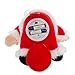Simply Genius Animated Christmas Character: 8' Stuffed Plush Santa with Sound, Vibrations and Farts, Pull Santa's Finger to Speak, Vibrate and Fart