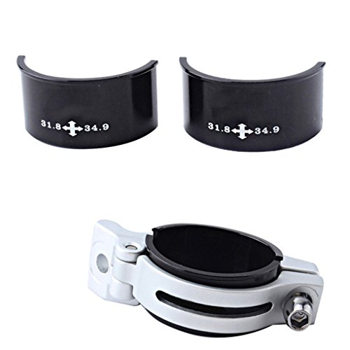 2pcs 28.6mm to 31.8mm 31.8mm to 34.9mm Shim Adapter Bicycle Bike Front Derailleur Conversion Shim - Thumbnail 2