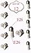 SLEEKLIGHTING Bulb Converter E26 to E26 Extender Durable Adapter Bulb Socket Extension/High Temperature Resistance/Soldered Base Set of 12
