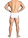 Ouber Men's Bodybuilding Posing Trunks Bikini Briefs Comfort Pouch Underwear (White,S)