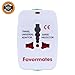 Travel Adapter,All in One Design-With US UK EU AU/CN International Plug and Universal AC Sockets, Wall AC 110-250V Power Multi Outlet Adapter Worked for More than 150 Countries