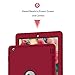 Hocase for iPad 2/3/4 Case, Rugged Slim Shockproof Soft Silicone Rubber+Hard Plastic Hybrid Dual Layer Protective Case for 9.7