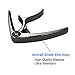 GUITARX X Capo for Acoustic Guitar, Electric Guitar Capo - Also For Bass, Ukulele, Banjo and Mandolin - #1 Brand Among Guitar Capos - Zinc Alloy, Glossy Metal Black