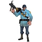 Licensed 17cm Team Fortress 2 The Soldier Blue Action Figure Figurine