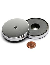 5 piezas de cms Magnetics 50 lb Holding Potencia Copa imán 2.4" en diámetro RB60