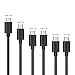 AUKEY Micro USB Cable, Android Charging Cable (6-Pack 1 x 10ft, 1 x 6ft, 2 x 3ft, 2 x 1ft) for Samsung S7/S7 Edge/S6, Nexus, Kindle, HTC, LG, and More