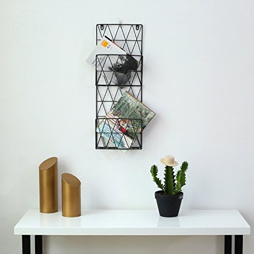 QUVIO Magazin Wandhalterung Gold - Zeitschriftenständer Lesefach