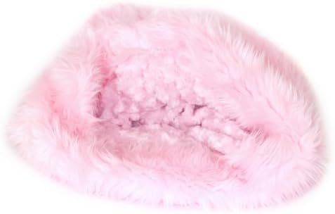 The Dog Squad Cozy Sak Plush Pet Bed Blanket, Pink Shag