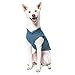 Gooby - Fleece Vest, Small Dog Pullover Fleece Jacket with Leash Ring, Blue, Small