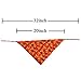 KZHAREEN 4 PCS/Pack Halloween Dog Bandana Pumpkin Reversible Triangle Bibs Scarf Accessories for Dogs Cats Pets Large