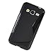 LIKESEA [Black] Stylish Lines Design Silicone Case Soft Protecting Cover for Samsung Galaxy Core Prime SM-G3606