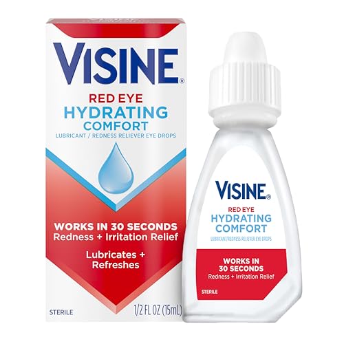 Visine Red Eye Hydrating Comfort Redness Relief Eye Drops, 0.5 fl. oz