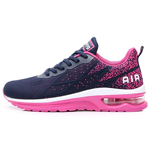 Scarpe Da Ginnastica Uomo GANNOU, Nere, Taglia 41.5 EU, Per Corsa, Palestra E Fitness, Con Cuscino D'aria E Tomaia Traspirante