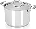 6 Quart Premium Stainless Steel Stock Pot with Lid - Induction Compatible - Multipurpose Use for Home Kitchen or Restaurant - Chef's Choice - by Utopia Kitchen