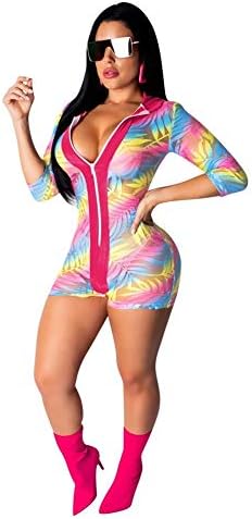 EOSIEDUR Women Summer Sexy Sportswear V Neck Short Sleeve Color Stripe Slim Fit Tracksuit Jumpsuits Rompers