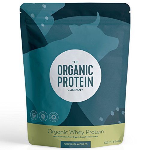 [- Organic Whey Protein - Grass Fed, Additive Free & Gluten Free (400g)  -]