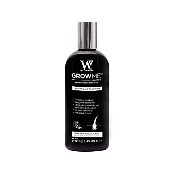 Grow-Me-Hair-Growth-Shampoo-Sulphate-Free-Vegan-Caffeine-Biotin-Argan-Oil-Allantoin-Rosemary-Stimulates-hair-growth-Great-for-slow-growing-hair-Hair-growth-problems-for-Men-and-Women Grow Me® Hair Growth Shampoo - Not just a Caffeine Shampoo we include Biotin, Argan Oil, Rosemary, Niacinamide. Hair…