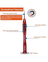 Paxcoo   Juego de 8 destornilladores de precisión   Kit de herramientas de reparación profesional magnética para vidrio, electrónica y reparación de relojes