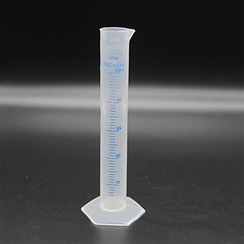 Sky Fish Tube Lab Test Tube 50ml Plastic Blue Line Liquid Graduated Measuring Cylinder Measuring - Thumbnail 4
